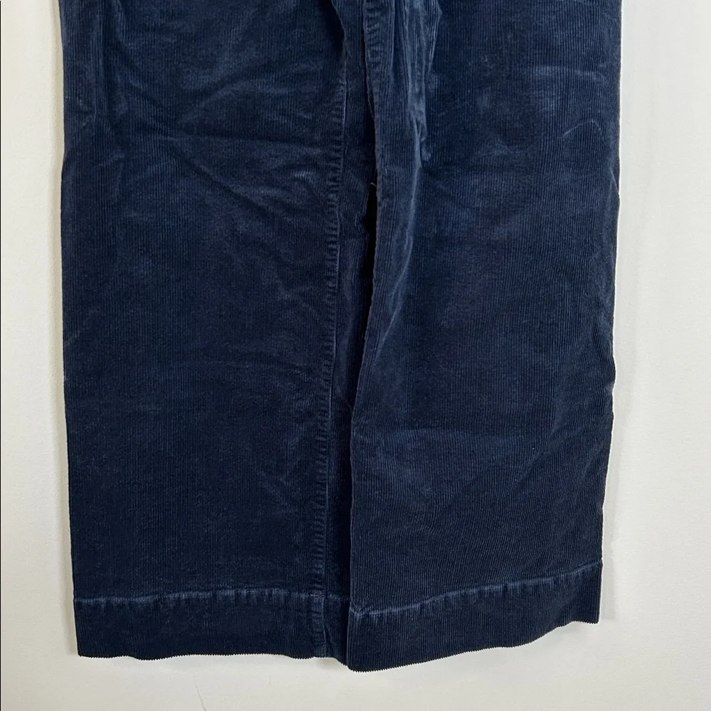 Maeve Corduroy Navy Wide-Leg Pants - Picture 5 of 12